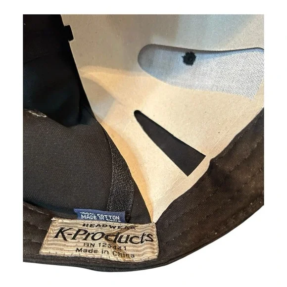 New Snap-On Tools Red Black Logo K-Products Adjustable Hook & Loop Hat Cap - Picture 5 of 6